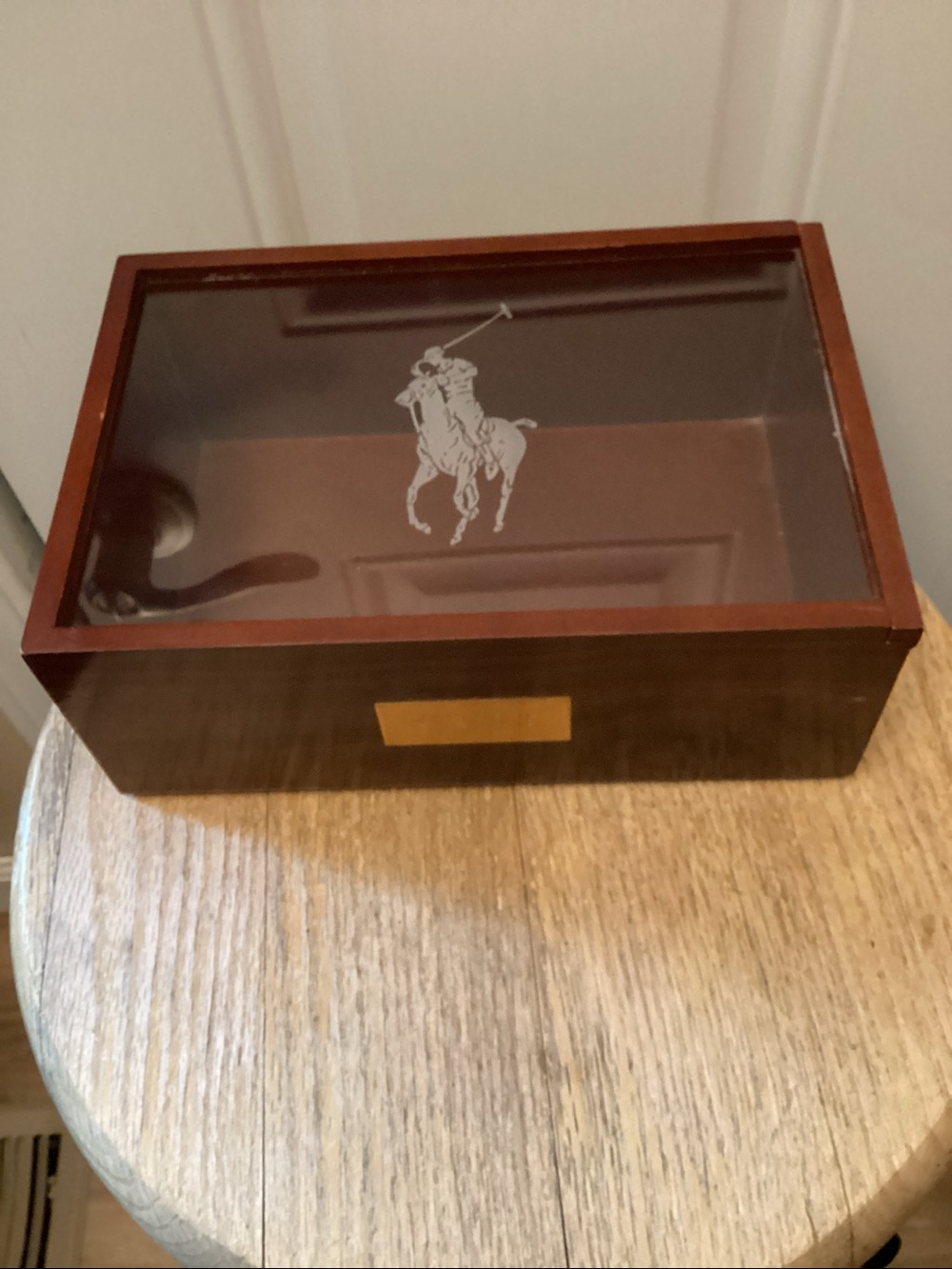 Vintage Polo Ralph Lauren Wood Display Box